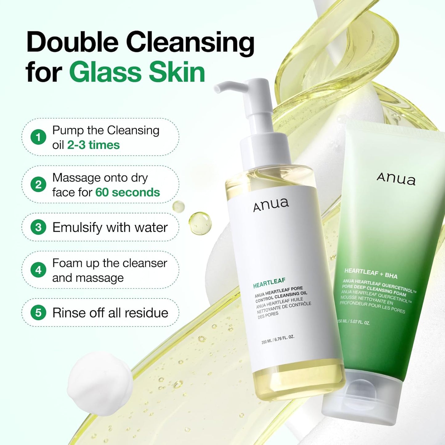 Anua Heartleaf Pore Control Cleansing Oil – Streamlined Vanity Essential for an Uncluttered Skincare Shelf