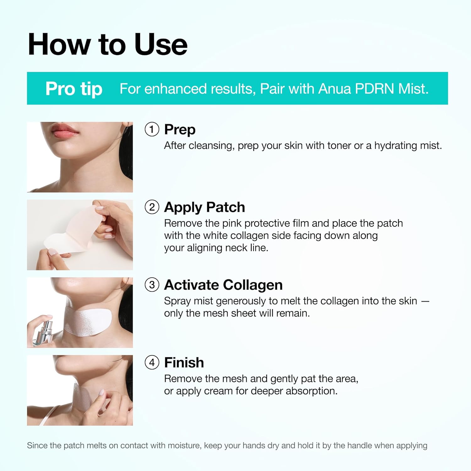 Anua PDRN Collagen Melting Patch – Thoughtful Birthday Gift for Her, Korean Skincare Neck Treatment