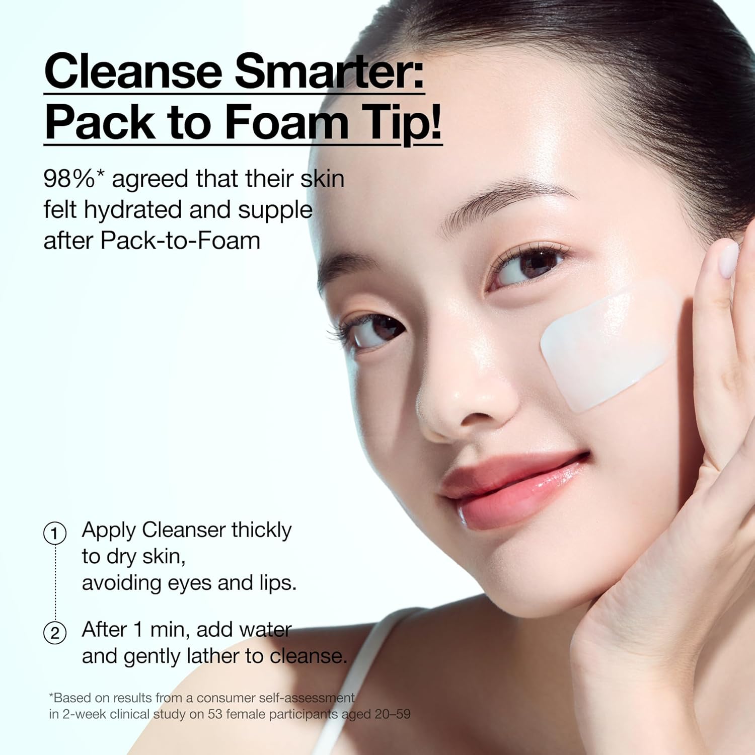 Anua PDRN Hyaluronic Acid Cleansing Foam – Clean, Unscented Face Wash for the Uncluttered Vanity, Simple Korean Skincare