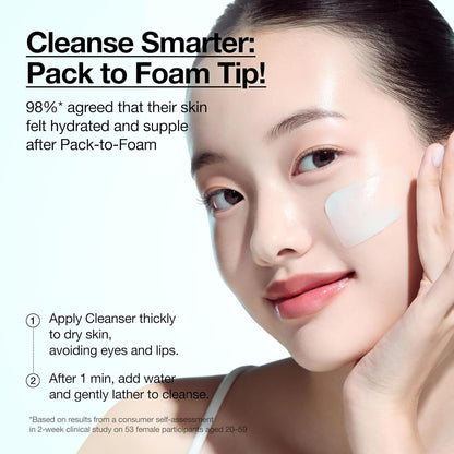 Anua PDRN Hyaluronic Acid Cleansing Foam – Clean, Unscented Face Wash for the Uncluttered Vanity, Simple Korean Skincare
