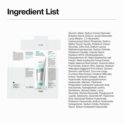 Anua PDRN Hyaluronic Acid Cleansing Foam – Clean, Unscented Face Wash for the Uncluttered Vanity, Simple Korean Skincare