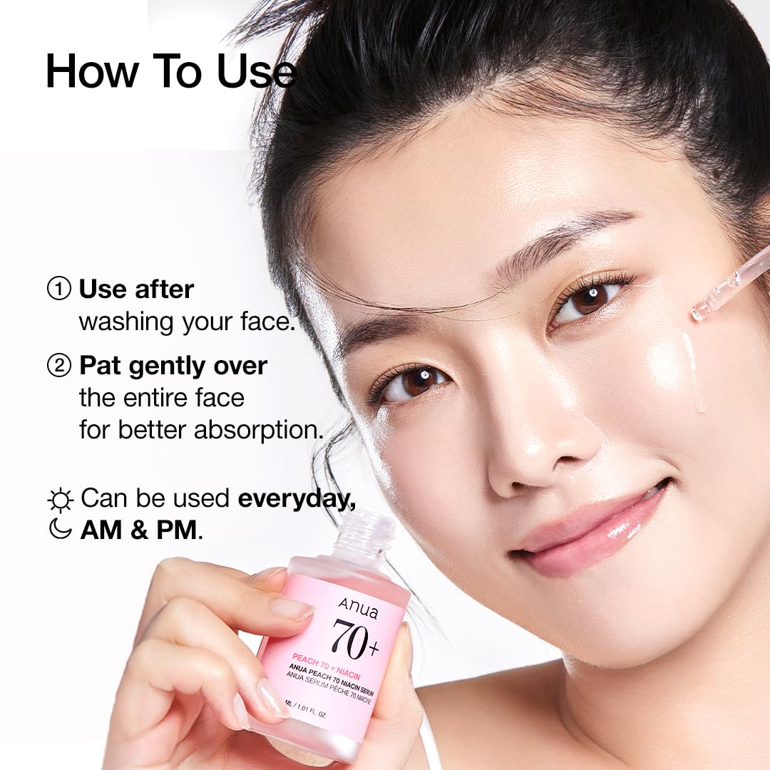 Anua Peach 70 Niacinamide Serum – Premium K-Beauty Brightening & Hydrating Serum