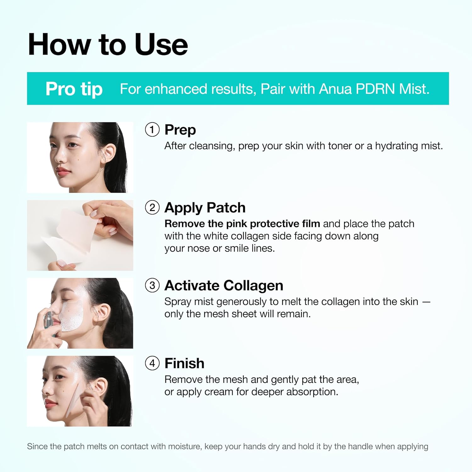 ANUA Salmon DNA PDRN Collagen Melting Patch – Nightly Self-Care Ritual for Smoother Smile Lines, At-Home Spa Skincare
