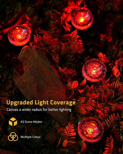 Aoycocr Christmas Pathway Lights – 50FT Outdoor Walkway with 15 RGBIC Smart LEDs for Patio and Garden
