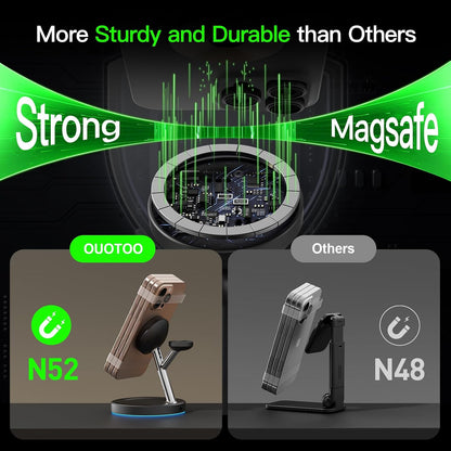 Apple Charging Station – Designer-Looking Charger for iPhone Apple Watch and AirPods, Bedroom and Living Room Styling