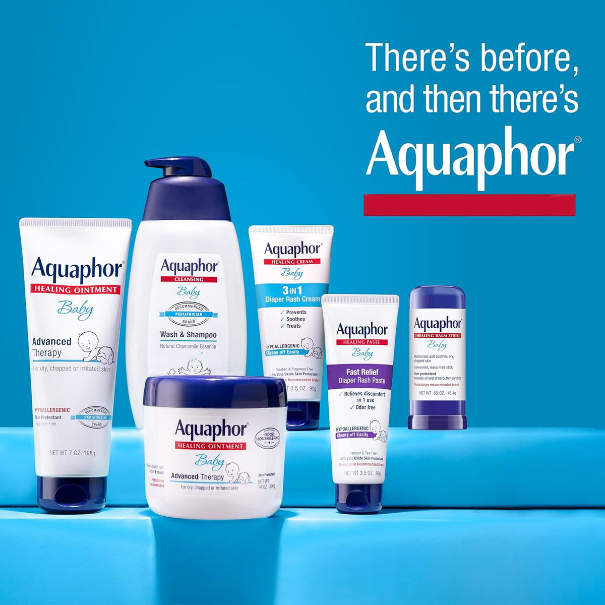 Aquaphor Baby Healing Balm Stick – Pediatrician-Recommended Gentle Skin Protectant for Sensitive Baby Skin