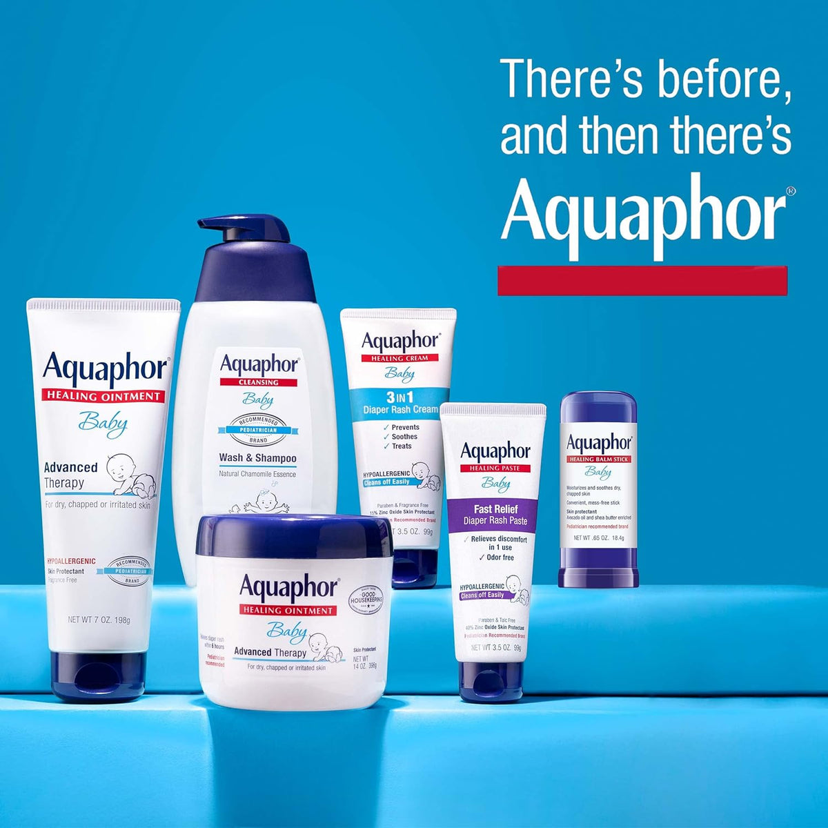 Aquaphor Baby Wash and Shampoo – Calming Chamomile Bedtime Bath Ritual for Restful Sleep