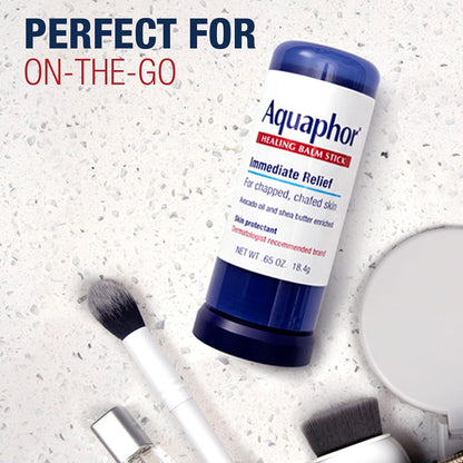 Aquaphor Healing Balm Stick for Capsule Skin Care, One Stick Replaces Lip Balm Chafe Stick and Foot Cream