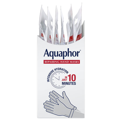 Aquaphor Moisturizing Hand Gloves – Mindful Wind-Down Treatment for Over-Washed Hands, Fragrance-Free Nightly Recovery