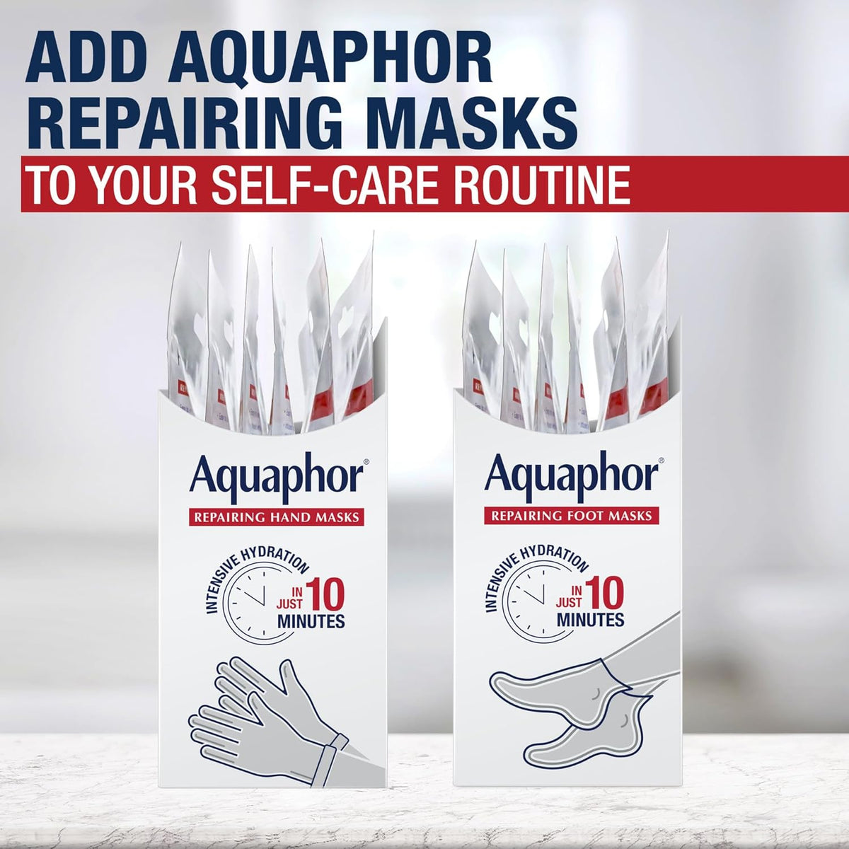 Aquaphor Moisturizing Hand Gloves – Mindful Wind-Down Treatment for Over-Washed Hands, Fragrance-Free Nightly Recovery