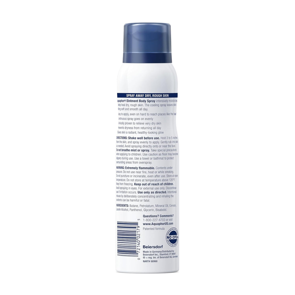 Aquaphor Ointment Body Spray – Compact After-Sun Body Care for Beach Days and Camping