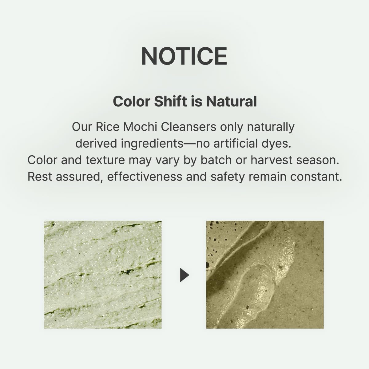 Arencia Korean Rice Mochi Face Cleanser – Neutral Tone Vanity Scrub for Sensitive Skin, Intentional Skincare