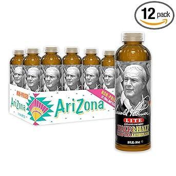 AriZona Arnold Palmer Half and Half - 16 Fl Oz (12 Pack) Crowd Pleaser Drink for Backyard Gatherings and Patio Dining