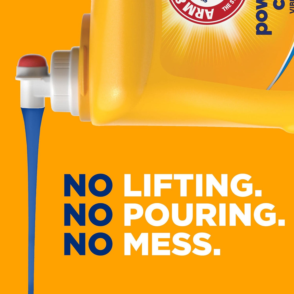 ARM & HAMMER Clean Burst Laundry Detergent for Fresh Linen Self-Care, 170 fl oz Bulk for Spa-Like Bedrooms