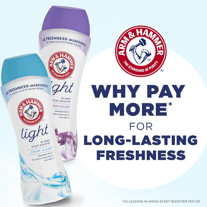 ARM & HAMMER Scent Booster – Baby Safe Laundry Freshener, Dye and Paraben Free Formula