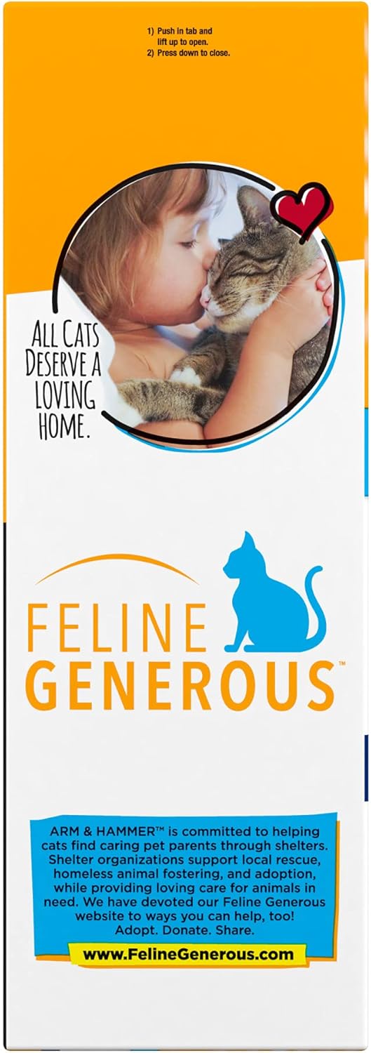 ARM & Hammer Unscented Clumping Cat Litter – Perfume Free Multi-Cat Formula Safe for Sensitive Cats and Kids