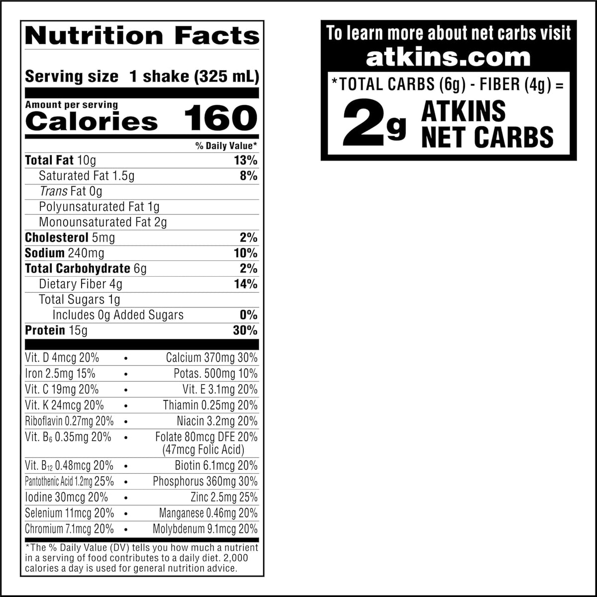 Atkins Creamy Chocolate Coconut Protein Shake – Clean-Label Keto Staple for the Intentional Pantry, 15g Protein