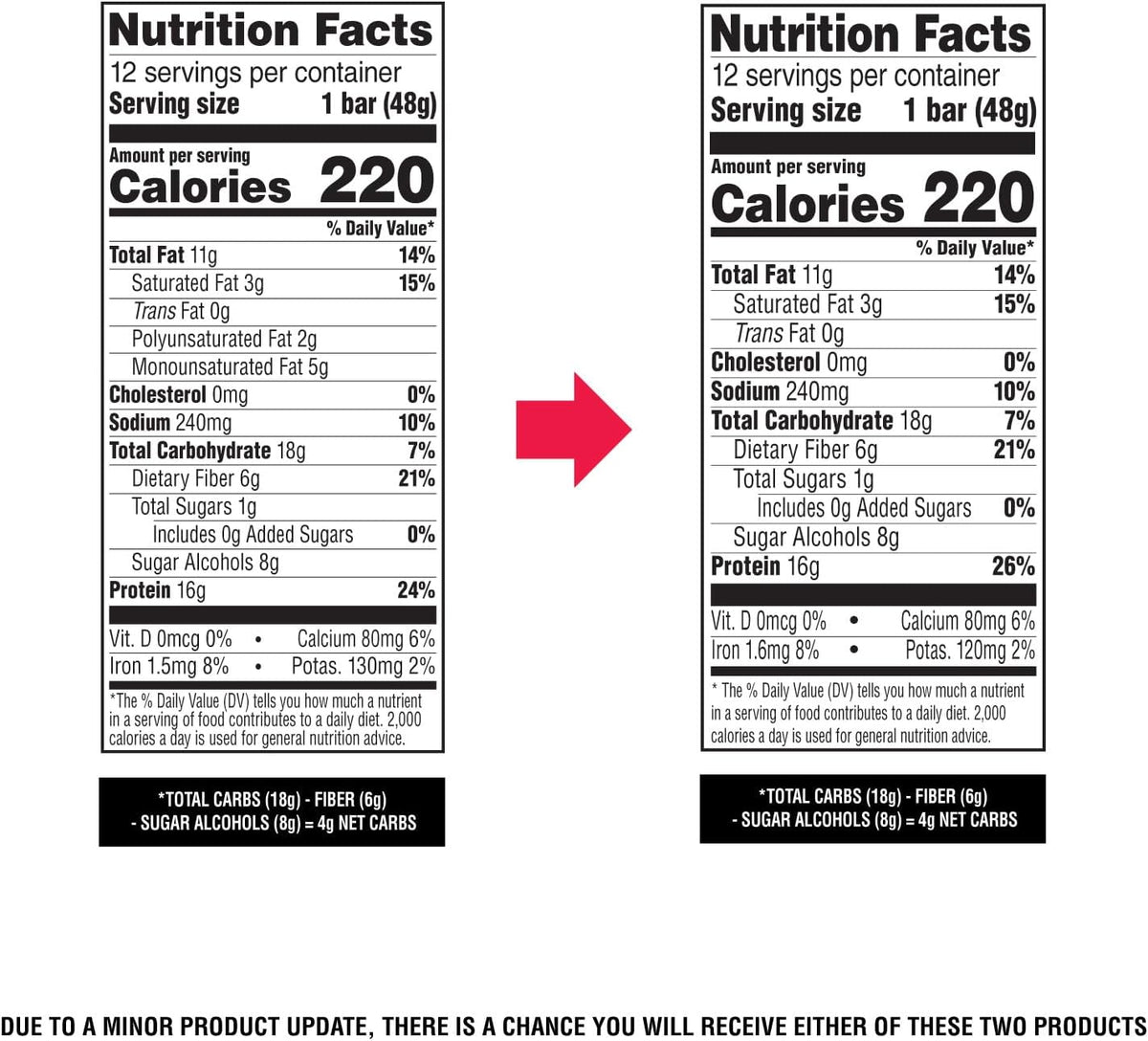 Atkins Peanut Butter Granola Protein Bar – Trail-Ready Snack for Hiking Adventures, 12-Count Carton