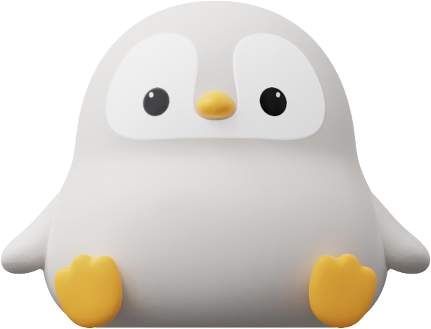 ATSUI Penguin Night Light for Kids – BPA-Free Silicone Nursery Lamp with Auto Shutoff, 2-Level Dimmable Soft Glow