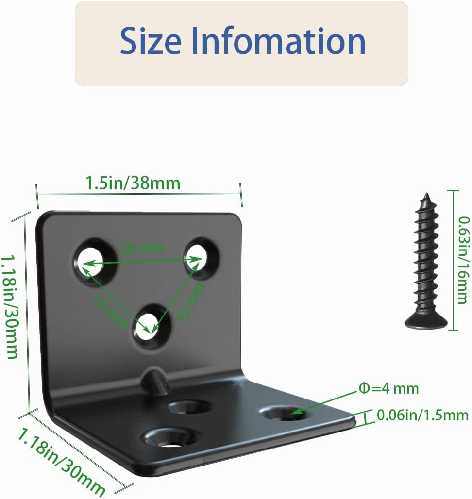 Aufuga Black Stainless Steel Shelf Bracket for Cozy Living Room Floating Shelf Displays
