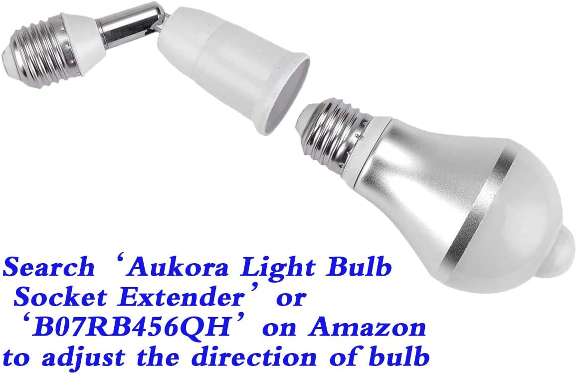 Aukora Motion Sensor Light Bulbs – Flameless Hands-Free Night Lighting for Safer Hallways, Stairways and Bathrooms