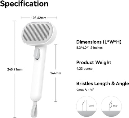 Aumuca Deshedding Brush – Mindful Pet Care Tool for Reducing Loose Fur and Promoting Coat Health