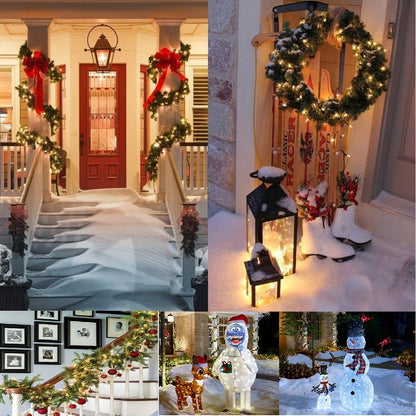 Aurora Glow Battery String Lights – Cozy Living Room Accent, 8 Mode Warm White Twinkle