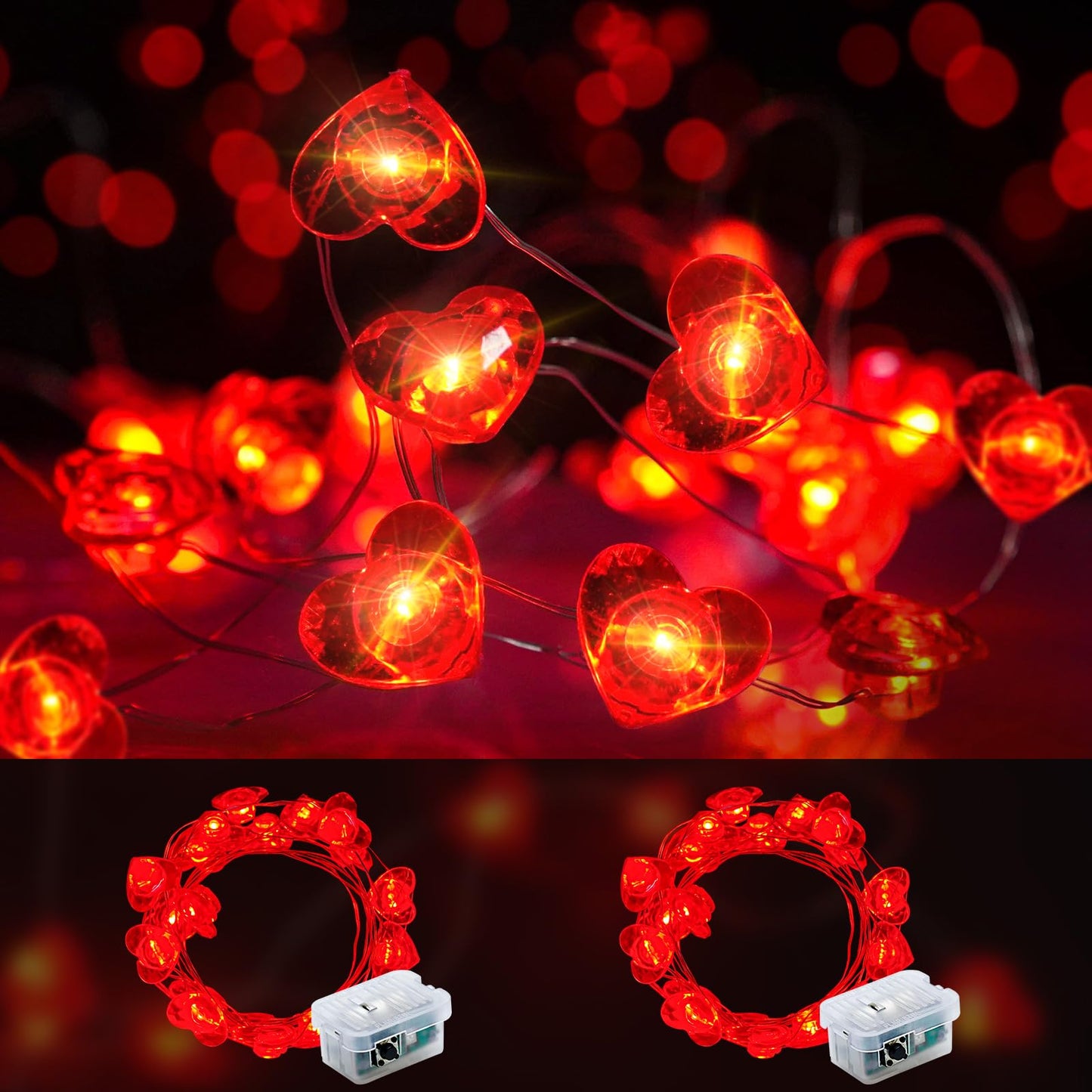 Aurora Glow Fairy Lights 7ft Copper Wire String Lights Battery Operated for Bedroom Aesthetic and Cozy Living Room Decor