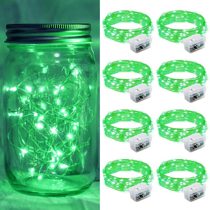 Aurora Glow Fairy Lights 7ft Copper Wire String Lights Battery Operated for Bedroom Aesthetic and Cozy Living Room Decor