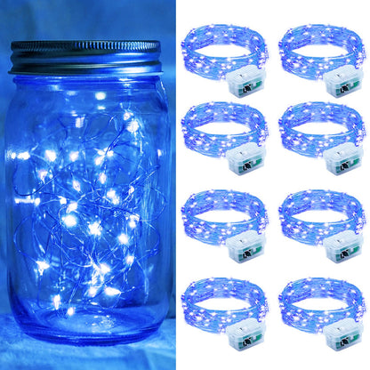 Aurora Glow Fairy Lights 7ft Copper Wire String Lights Battery Operated for Bedroom Aesthetic and Cozy Living Room Decor