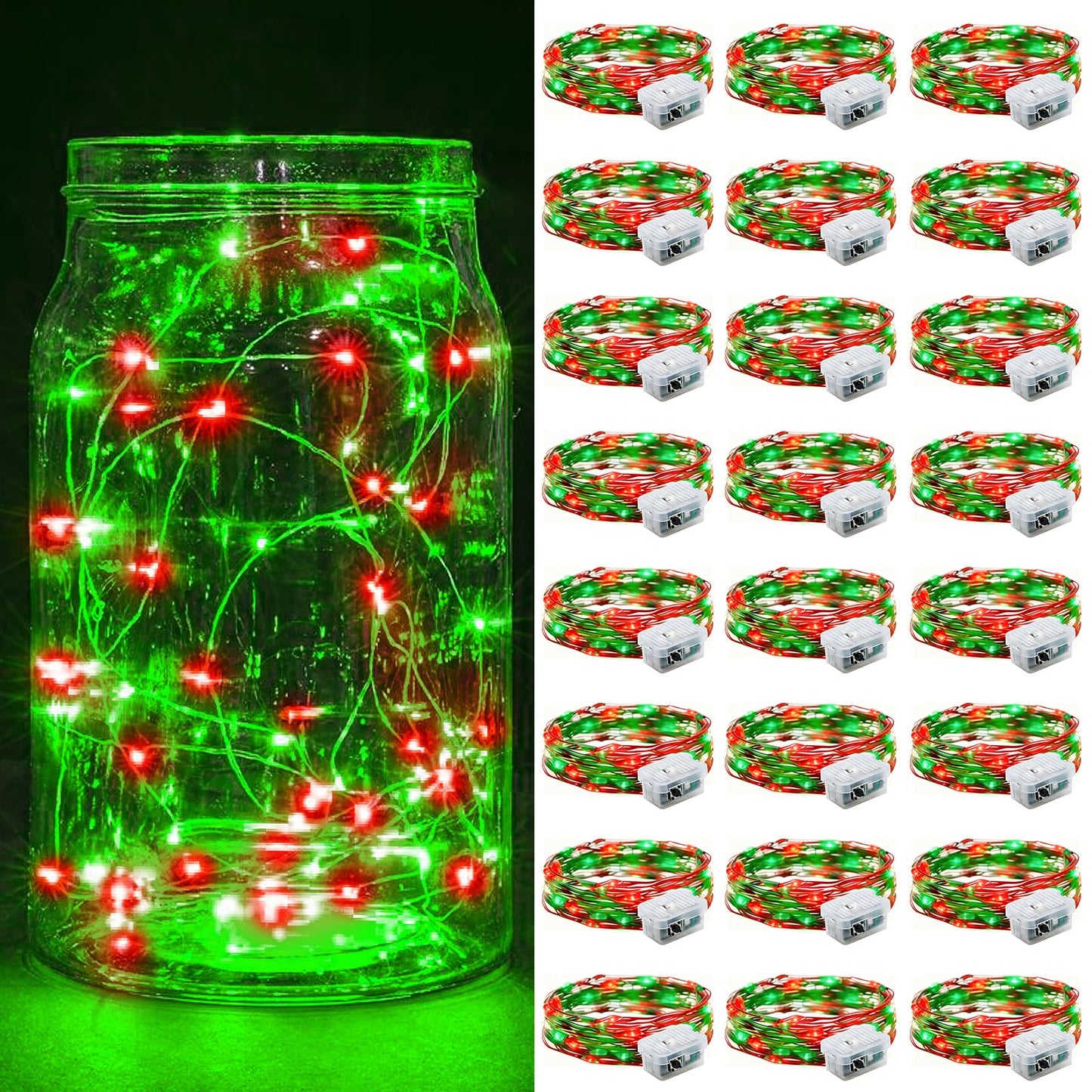 Aurora Glow Fairy Lights 7ft Copper Wire String Lights Battery Operated for Bedroom Aesthetic and Cozy Living Room Decor