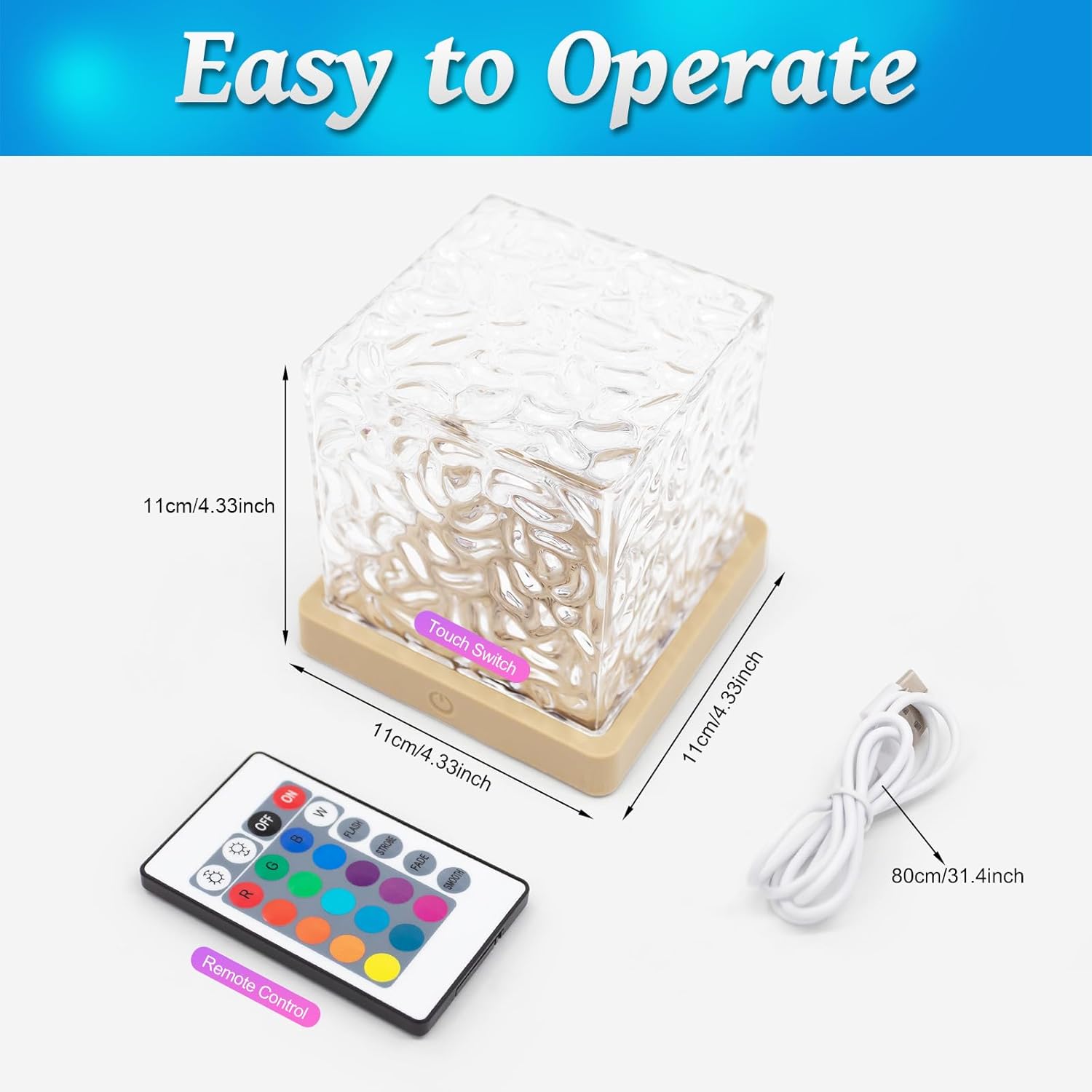 AuroraLume Kids Night Light – Safe Flame-Free Ocean Wave Projector for Nursery and Toddler Bedroom