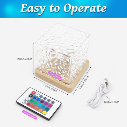 AuroraLume Kids Night Light – Safe Flame-Free Ocean Wave Projector for Nursery and Toddler Bedroom