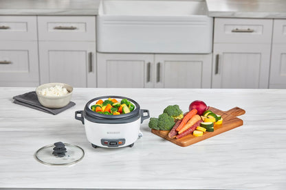 automatic keep warm function that engages after cooking completes