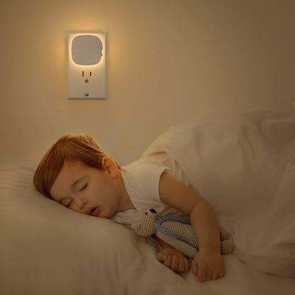 AUVON Backlit LED Night Light – Flameless Fall Prevention Lighting for Hallways, Bathrooms and Staircases