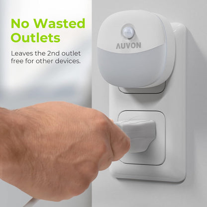 AUVON Motion Sensor Night Light – Flameless Fall Prevention Lighting for Elderly Bathroom and Hallway Safety