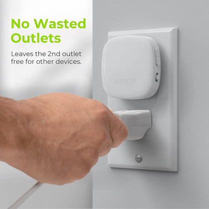 AUVON Plug-in LED Night Light with Motion and Dusk-to-Dawn Sensor – Flameless Fall Prevention Lighting for Seniors, Bathroom and Hallway