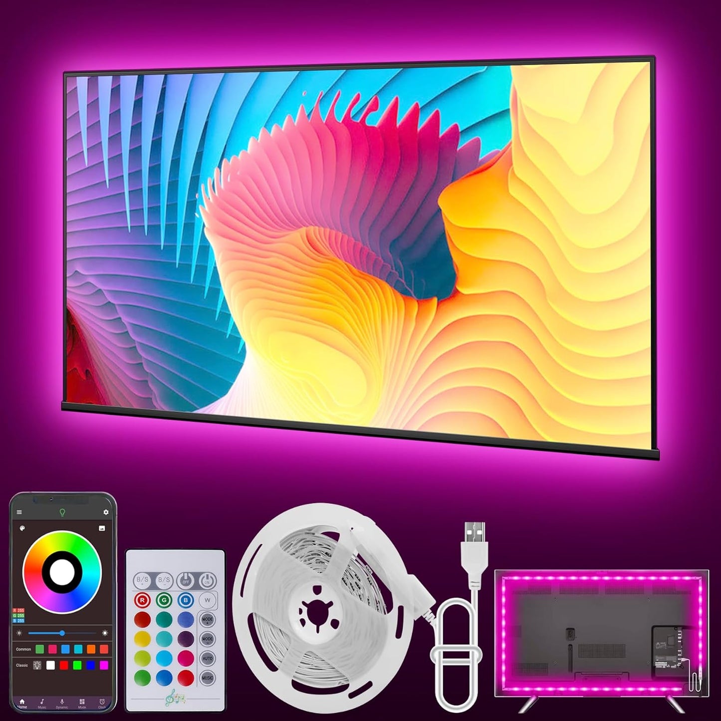 available in 13.2ft, 16.4ft, and 20ft lengths to fit 32-80 inch tvs