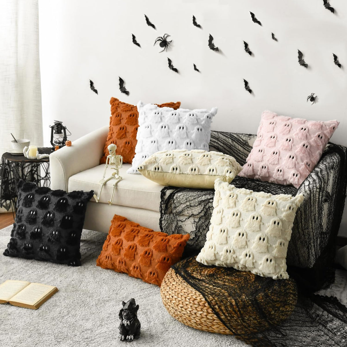 available in 4 colors (white, beige, pink, caramel, black) and 4 sizes including lumbar