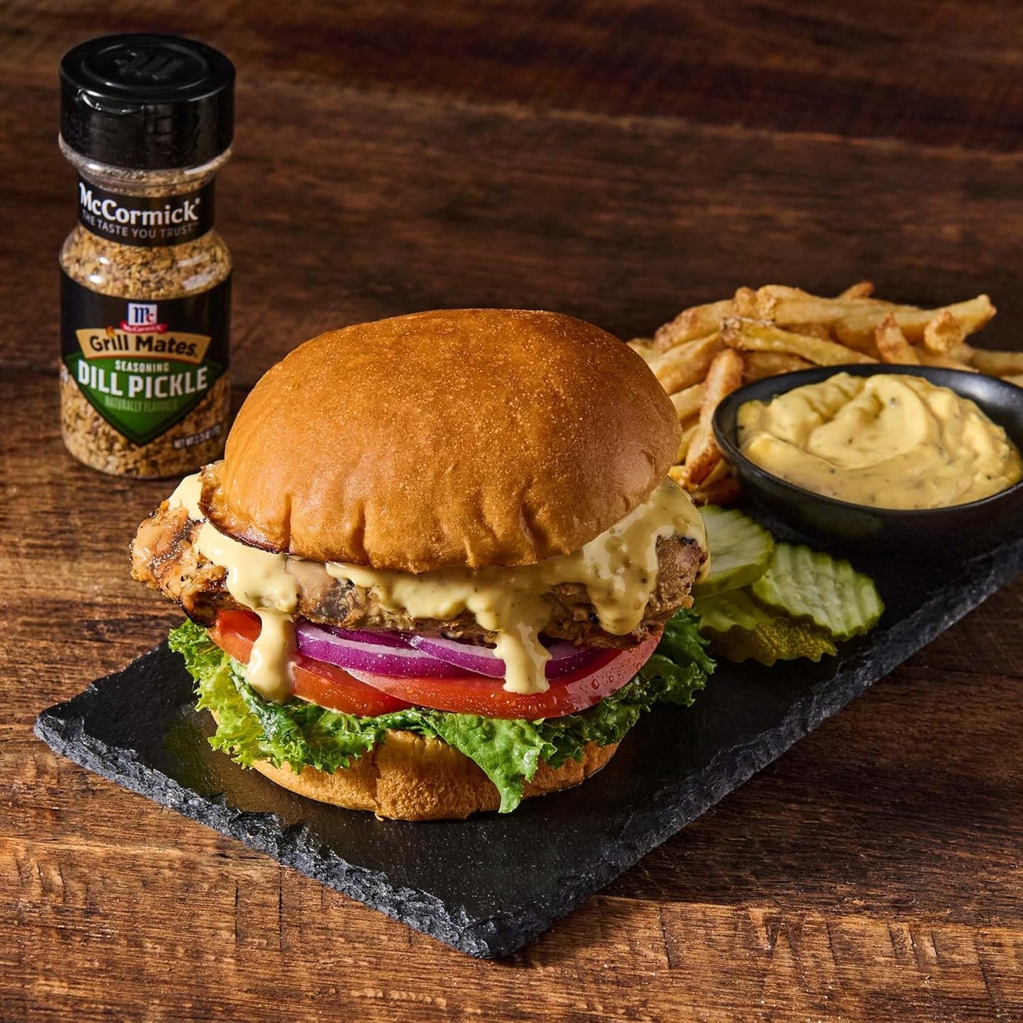 available in two flavor profiles: dill pickle and chili garlic tri-tip