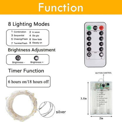 Avaspark Battery Fairy Lights 3-Pack 78FT – Cozy Bedroom Canopy & Living Room Accent Lighting with Remote and Timer