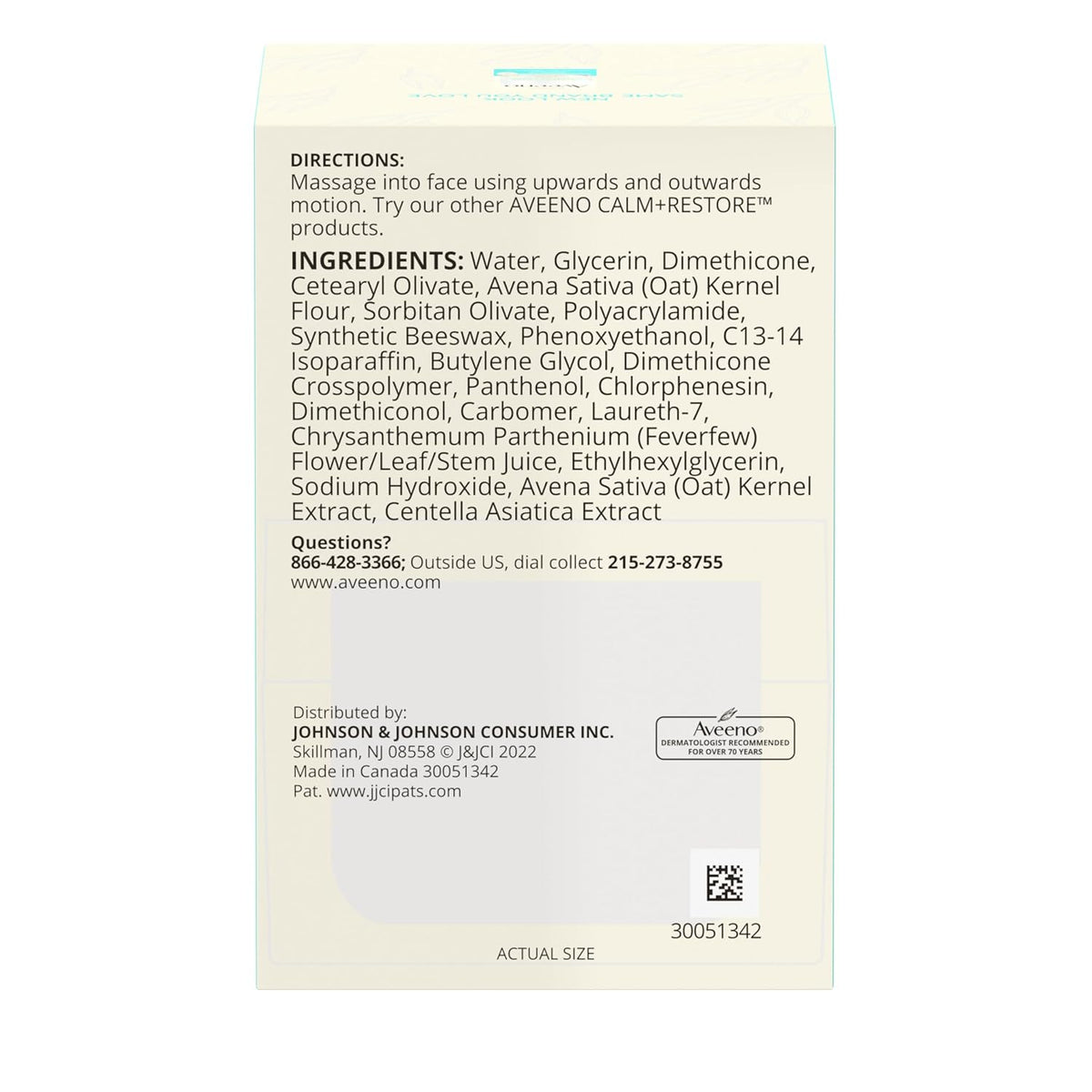 Aveeno Calm + Restore Oat Gel Moisturizer – Premium Prebiotic Skincare for Discerning Sensitive Skin
