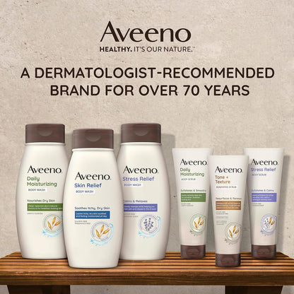Aveeno Calming Shower Gel – Sensitive Skin Cleanser for Mindful Self-Care Moments