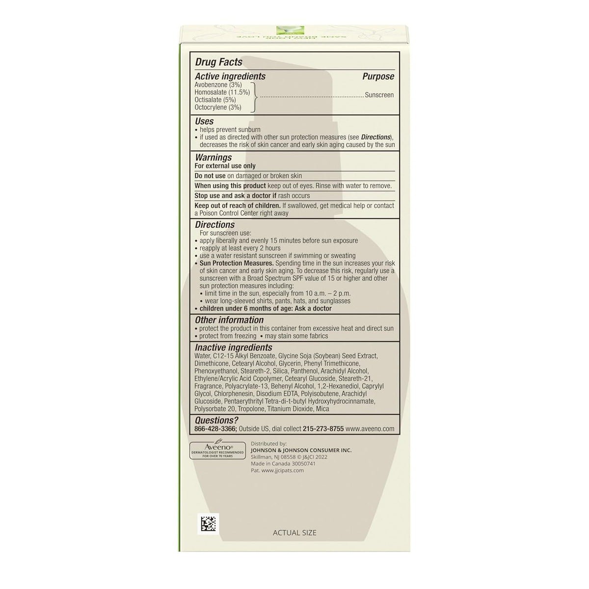 Aveeno Positively Radiant Daily Face Moisturizer SPF 15 – Hypoallergenic, Non-Comedogenic Hydration for Sensitive Skin