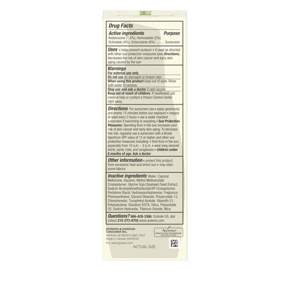Aveeno Positively Radiant Daily Face Moisturizer with SPF 30 for Mindful Skincare, Lightweight Soy-Complex Hydration