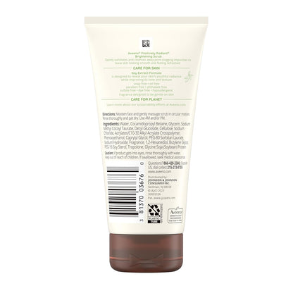 Aveeno Positively Radiant Exfoliating Scrub for Clean Routines and Intentional Skincare Spaces