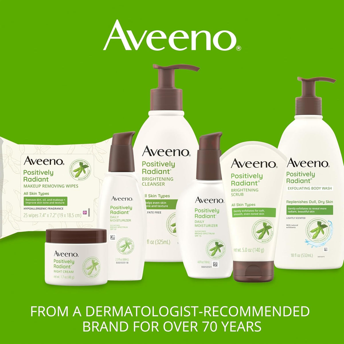 Aveeno Positively Radiant Night Cream – Hypoallergenic, Paraben-Free Skincare Safe for Sensitive Skin