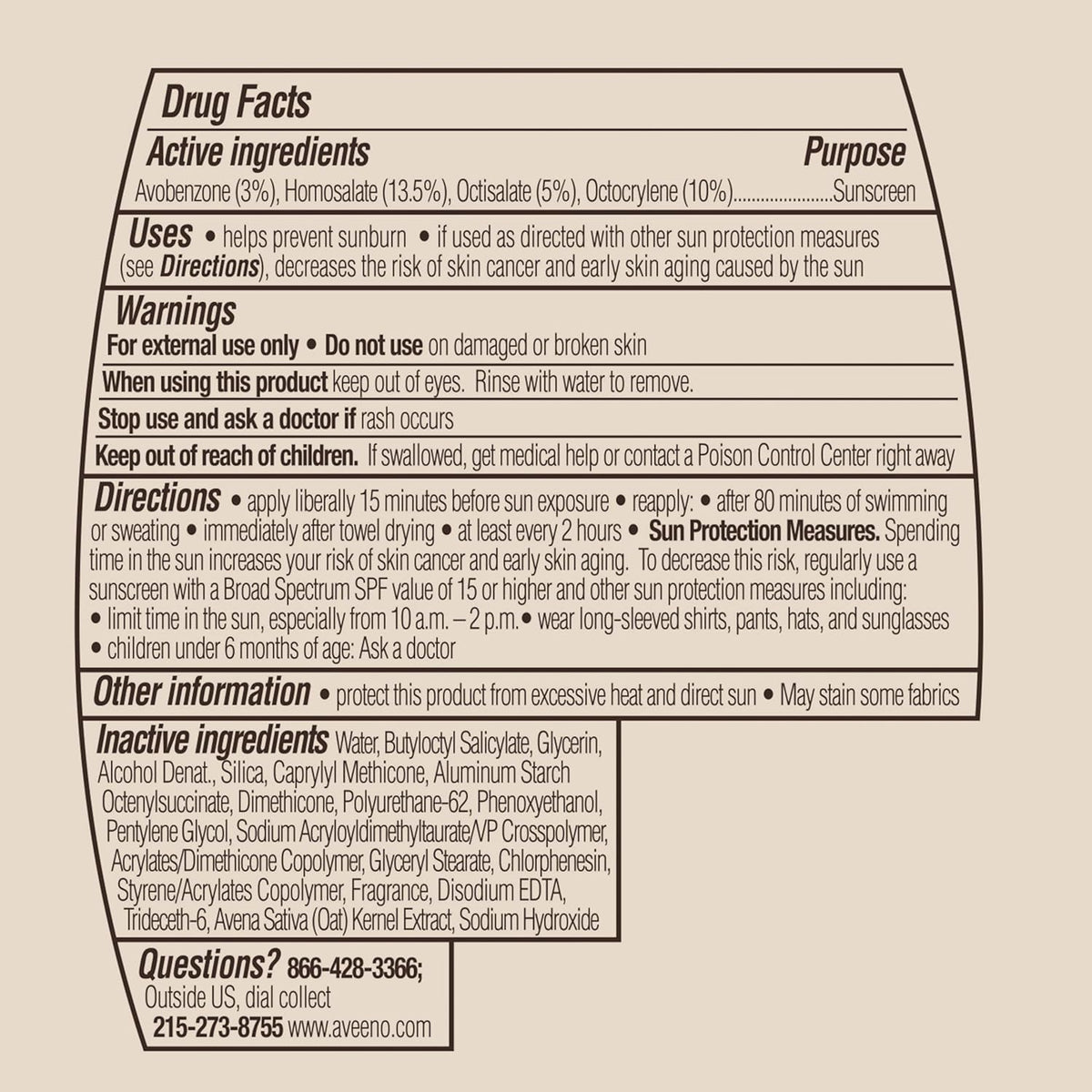 Aveeno Protect + Hydrate Sunscreen – Family-Safe SPF 60 for Kids, Baby & Sensitive Skin (80-Min Water-Resistant)