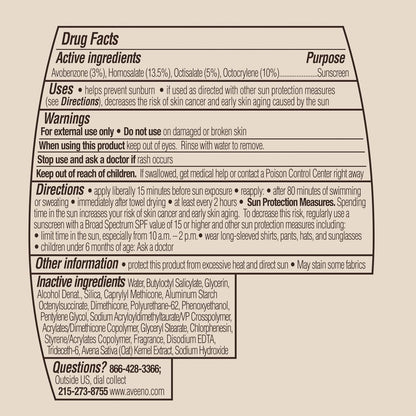Aveeno Protect + Hydrate Sunscreen – Family-Safe SPF 60 for Kids, Baby & Sensitive Skin (80-Min Water-Resistant)