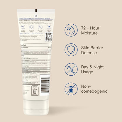 Aveeno Skin Relief Healing Ointment – Allergy-Tested, Fragrance-Free Protectant for Sensitive, Reactive Skin Types